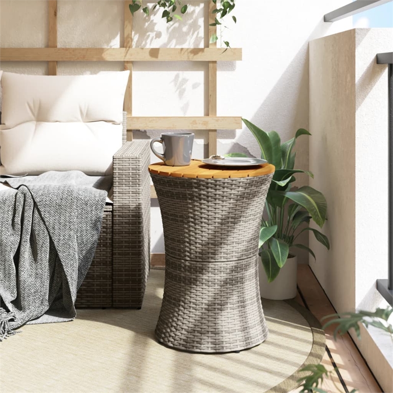 vidaXL Garden Side Table in Gray