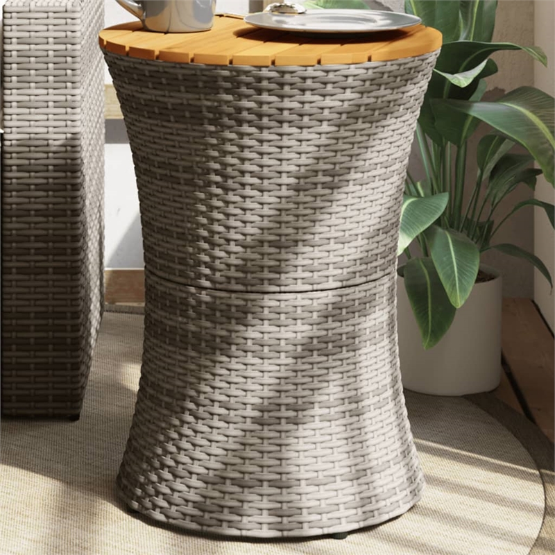 vidaXL Garden Side Table in Gray