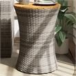vidaXL Garden Side Table in Gray