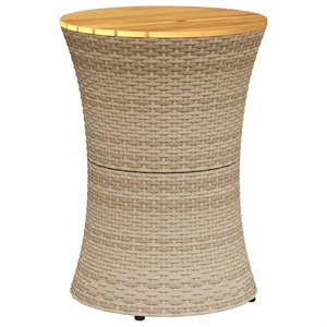 vidaXL Garden Side Table in Beige