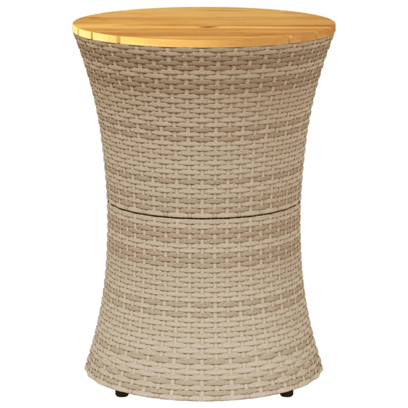 vidaXL Garden Side Table in Beige
