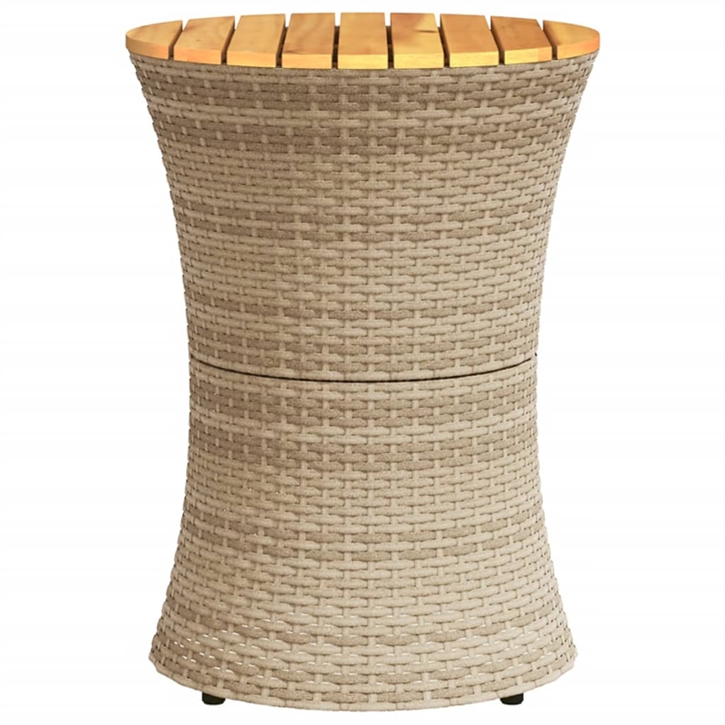 vidaXL Garden Side Table in Beige