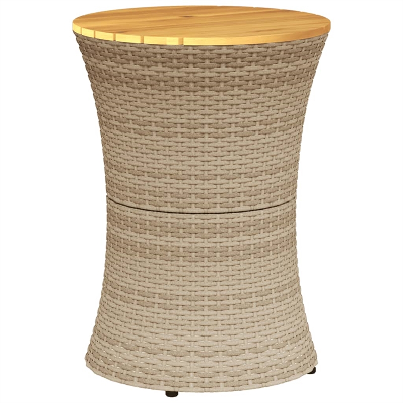 vidaXL Garden Side Table in Beige