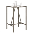 vidaXL Outdoor Bar Table in Black/Gray