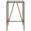 vidaXL Outdoor Bar Table in Black/Gray