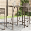 vidaXL Outdoor Bar Table in Black/Gray