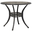 vidaXL Cast Aluminum Medium Garden Dining Table in Bronze