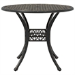 vidaXL Cast Aluminum Medium Garden Dining Table in Bronze