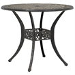 vidaXL Cast Aluminum Medium Garden Dining Table in Bronze