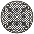 vidaXL Cast Aluminum Medium Garden Dining Table in Bronze