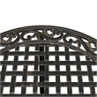 vidaXL Cast Aluminum Medium Garden Dining Table in Bronze