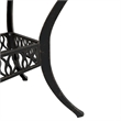 vidaXL Cast Aluminum Medium Garden Dining Table in Bronze