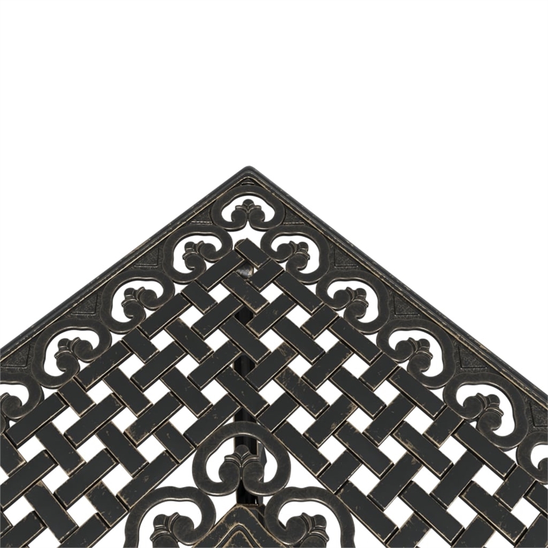 vidaXL Cast Aluminum Garden Dining Table in Bronze