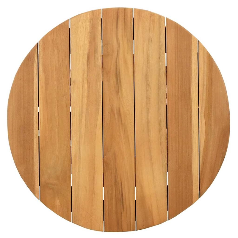 vidaXL Solid Teak Wood Side Table in Brown