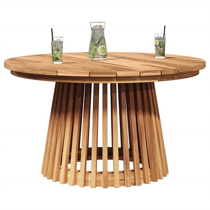 vidaXL Solid Teak Wood Side Table in Brown
