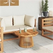 vidaXL Solid Teak Wood Side Table in Brown