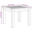 vidaXL Solid Teak Wood Coffee Table in Brown