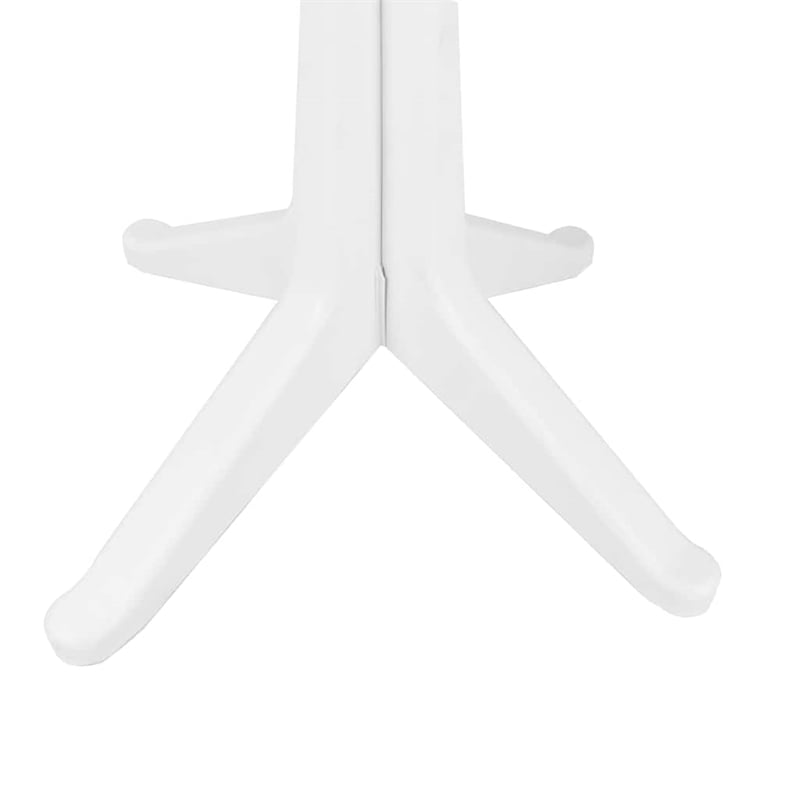 vidaXL Plastic Garden Table in White