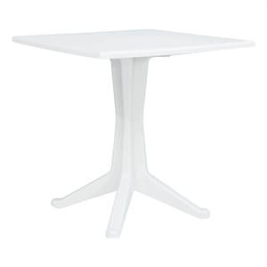 vidaXL Plastic Garden Table in White