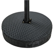 vidaXL PE Rattan Counter Height Garden Table in Black