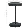 vidaXL PE Rattan Counter Height Garden Table in Black