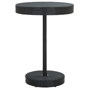 vidaXL PE Rattan Garden Table in Gray