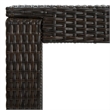 vidaXL PE Rattan Counter Height Bar Table in Brown