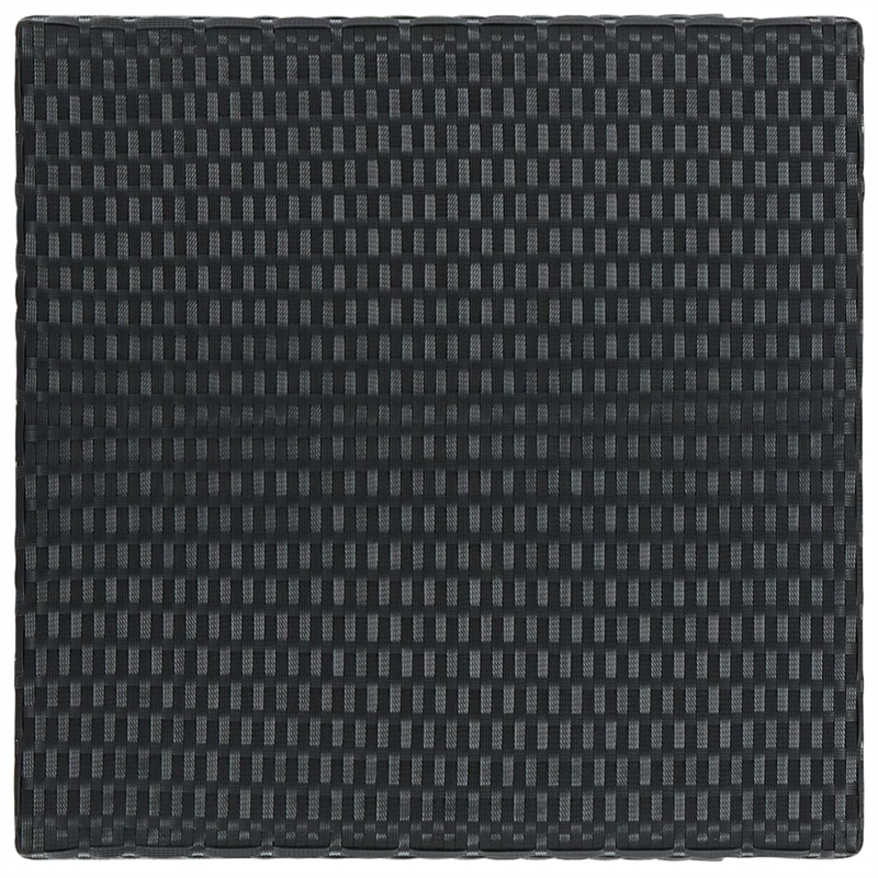 vidaXL PE Rattan Counter Height Bar Table in Black