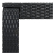 vidaXL PE Rattan Counter Height Bar Table in Black