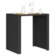 vidaXL Poly Rattan Large Garden Bar Table in Black