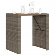 vidaXL Garden Bar Table in Gray