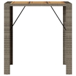 vidaXL Garden Bar Table in Gray
