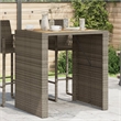 vidaXL Garden Bar Table in Gray