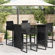 vidaXL Garden Bar Table in Black