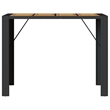 vidaXL Garden Bar Table in Black