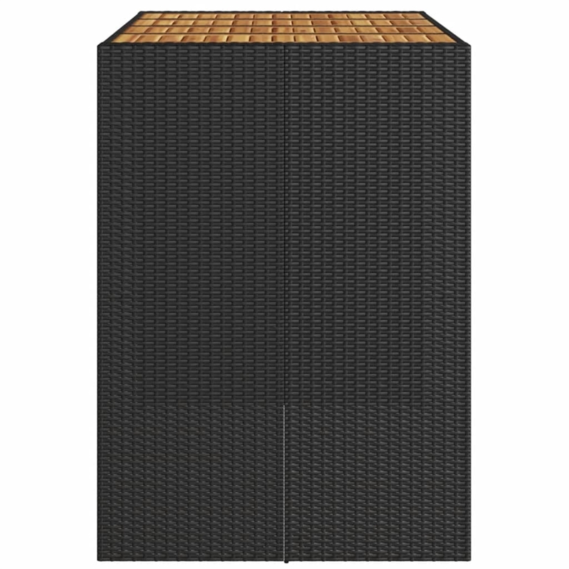 vidaXL Garden Bar Table in Black