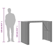 vidaXL Garden Bar Table in Black
