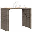 vidaXL Garden Bar Table in Gray