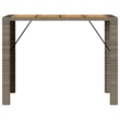 vidaXL Garden Bar Table in Gray