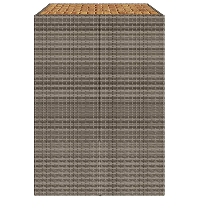 vidaXL Garden Bar Table in Gray
