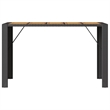 vidaXL Garden Bar Table in Black