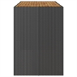 vidaXL Garden Bar Table in Black
