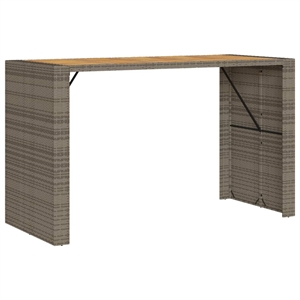 vidaXL Garden Bar Table in Gray