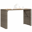 vidaXL Garden Bar Table in Gray