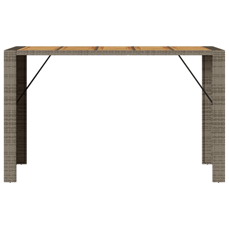 vidaXL Garden Bar Table in Gray