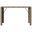vidaXL Garden Bar Table in Gray