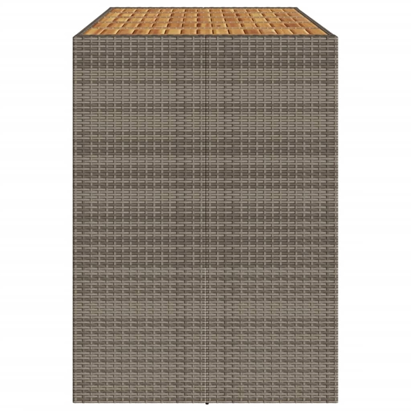 vidaXL Garden Bar Table in Gray