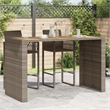 vidaXL Garden Bar Table in Gray