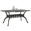 vidaXL Cast Aluminum Large Garden Dining Table in Bronze