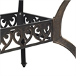 vidaXL Cast Aluminum Large Garden Dining Table in Bronze